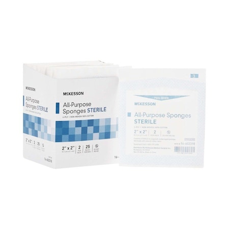 Mckesson Sterile Nonwoven Sponge, 2 x 2 Inch, 2PK 16-602318